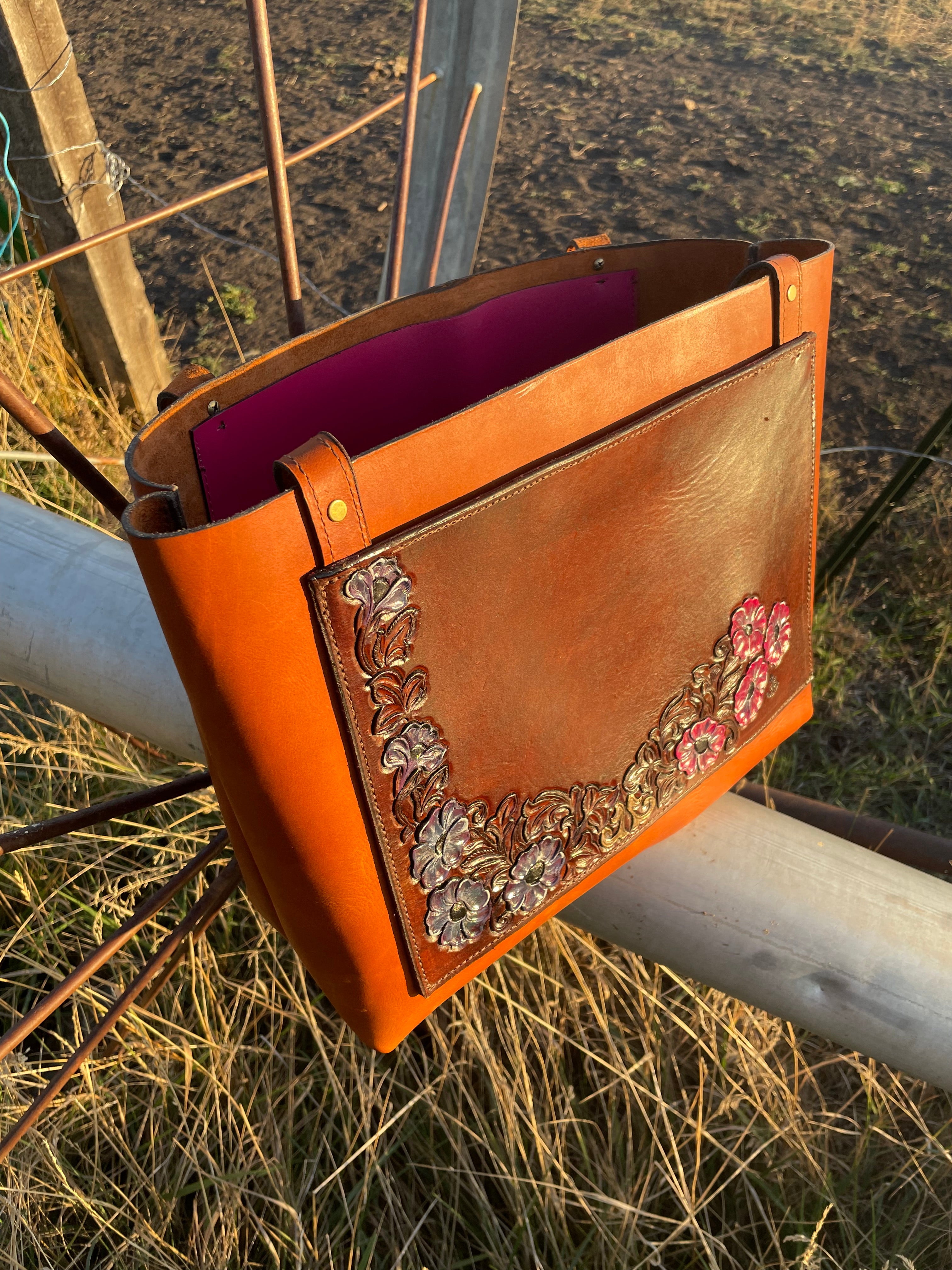 Floral design, tote bag