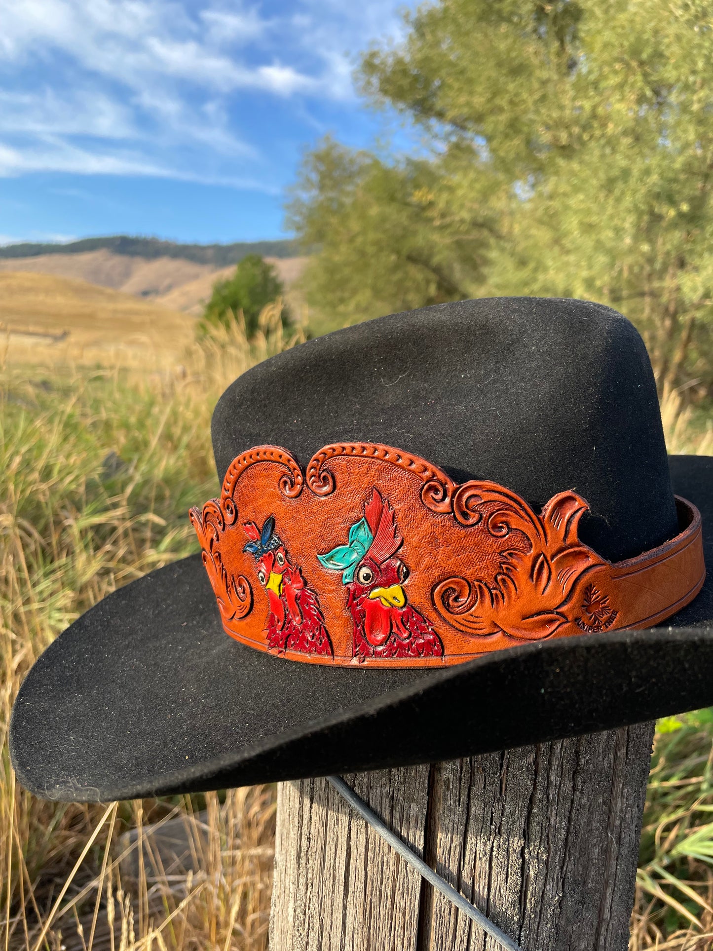 Two Chicken Hat Band