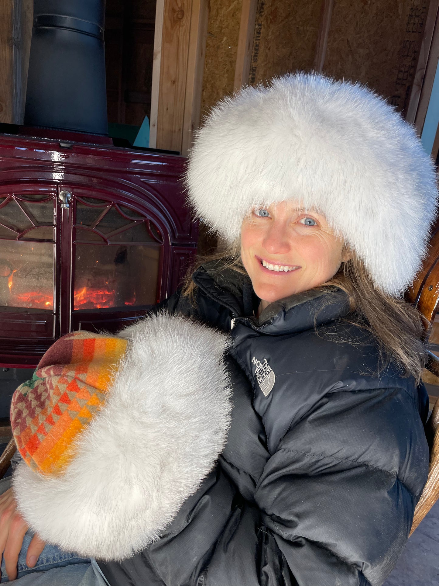 Nordic Hat. Blue Fox- Sand