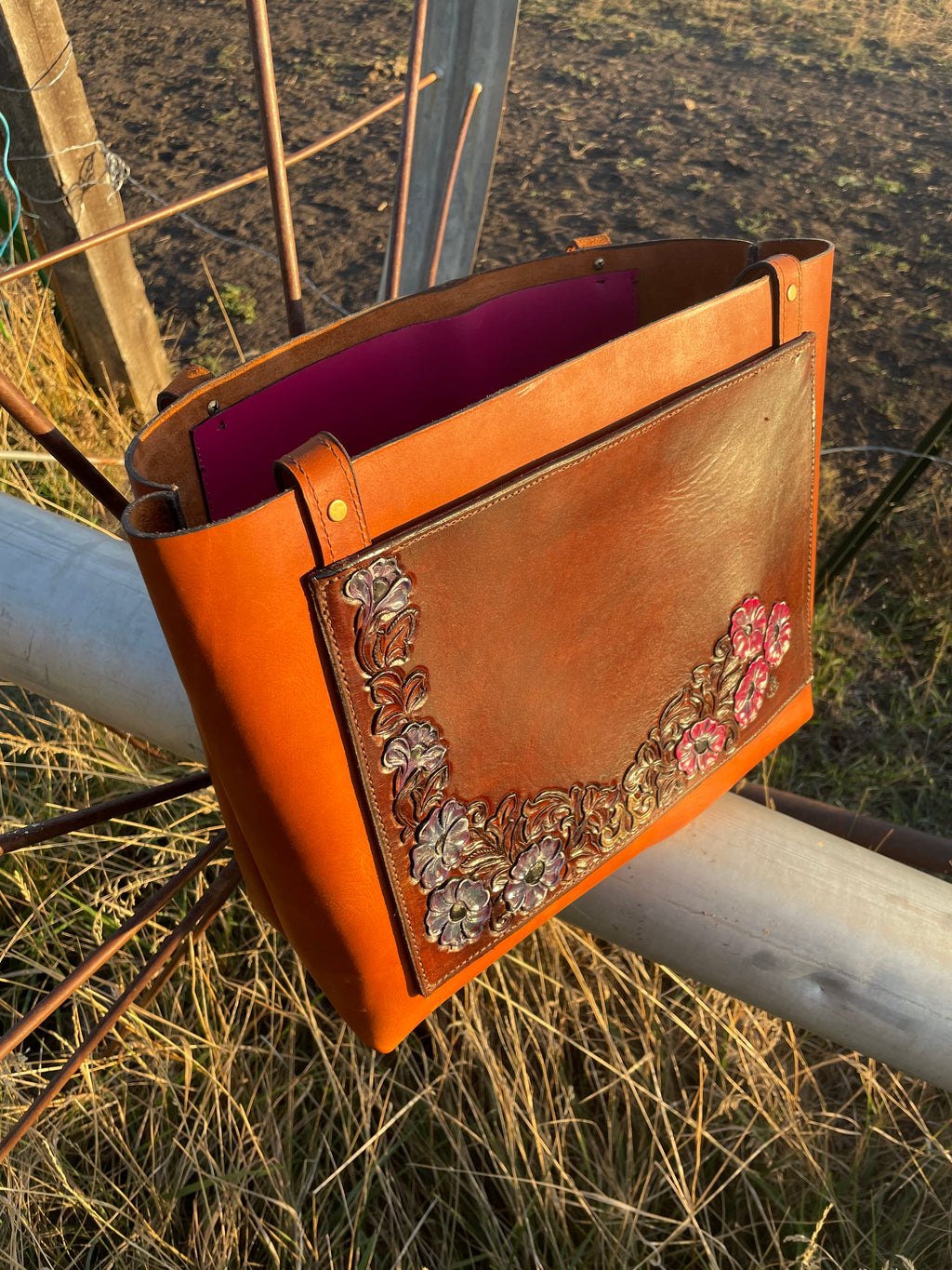 Floral design, tote bag