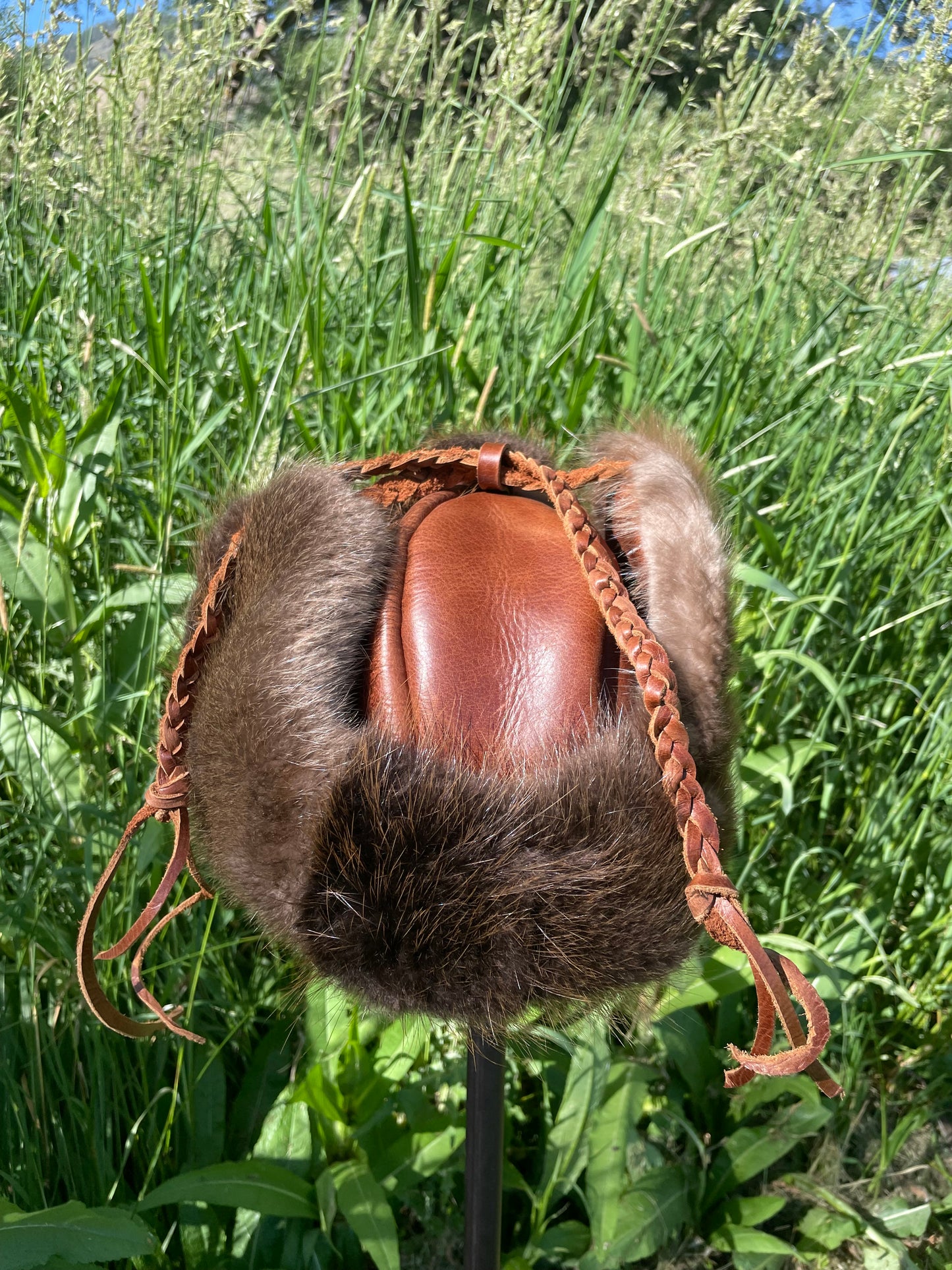 Beaver Trapper Hat- stiff leather￼