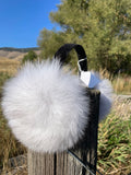 Blue Fox Fur Earmuff