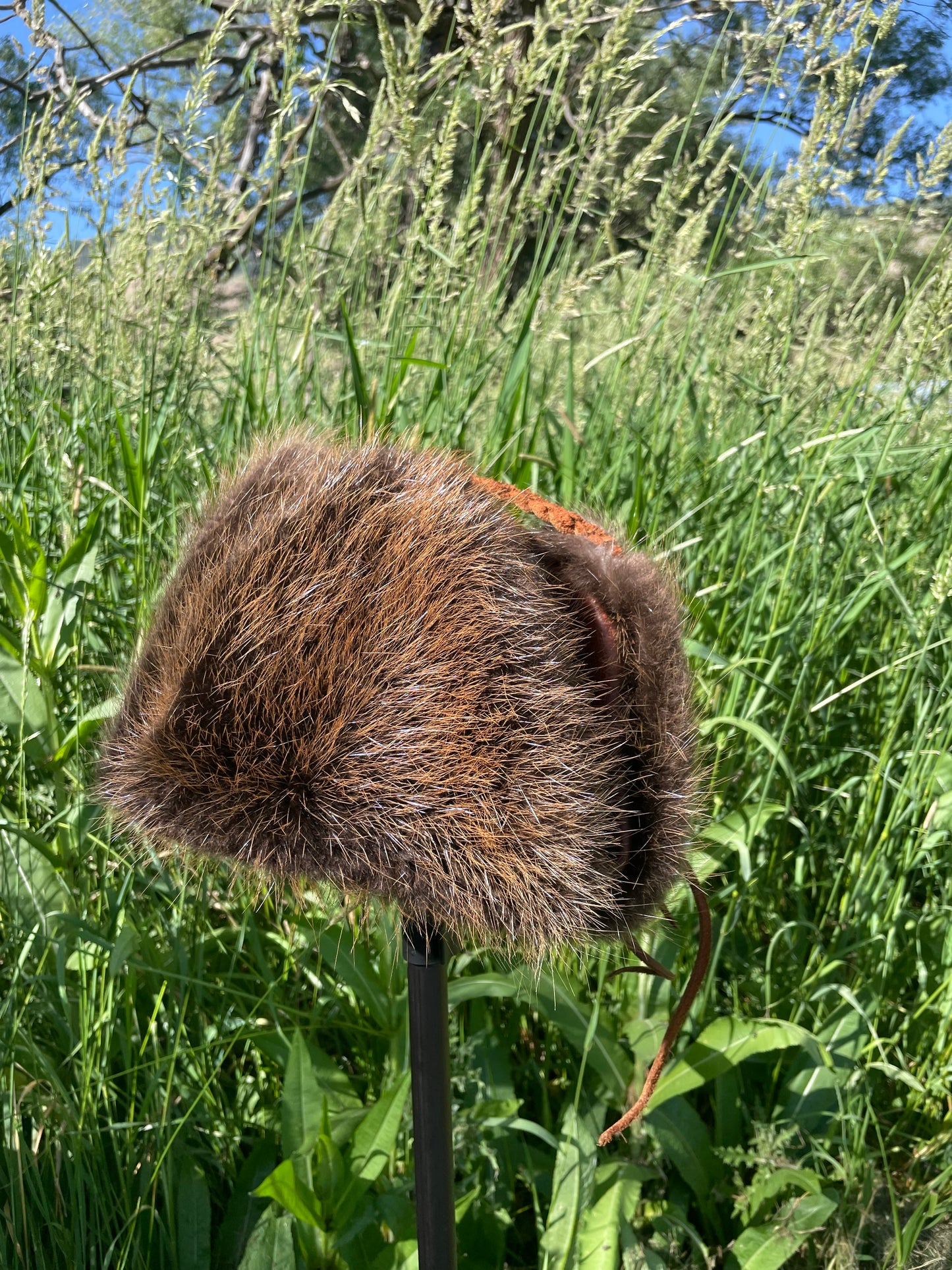 Beaver Trapper Hat- stiff leather￼