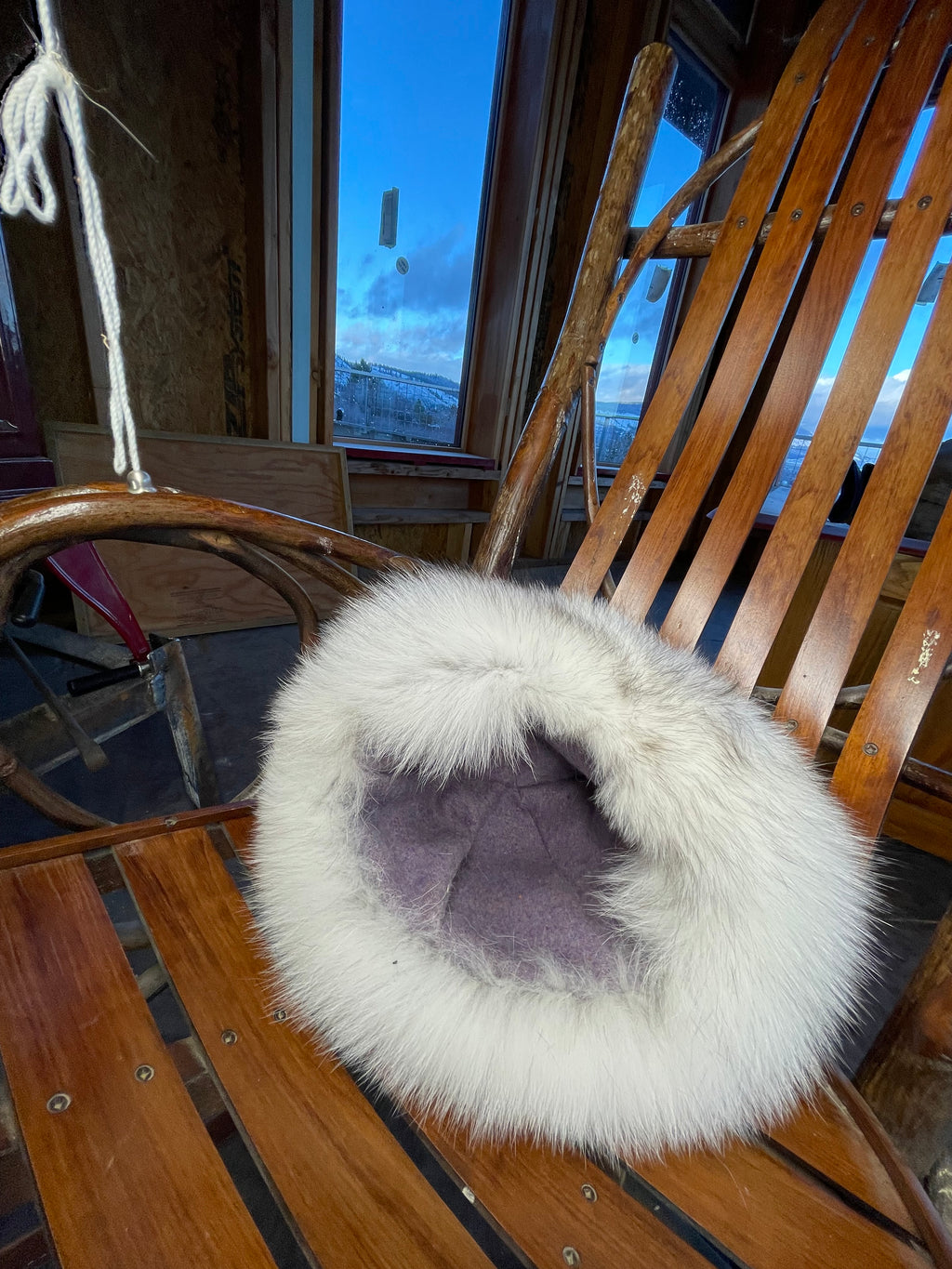 Nordic Hat. Blue Fox- Sand