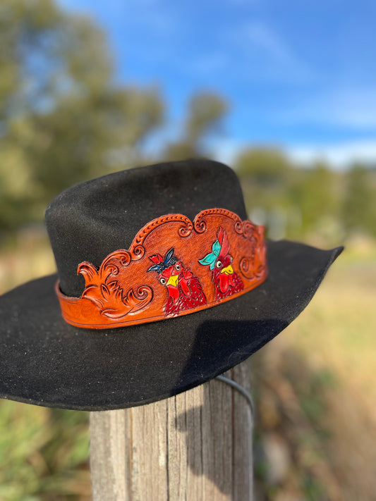 Two Chicken Hat Band