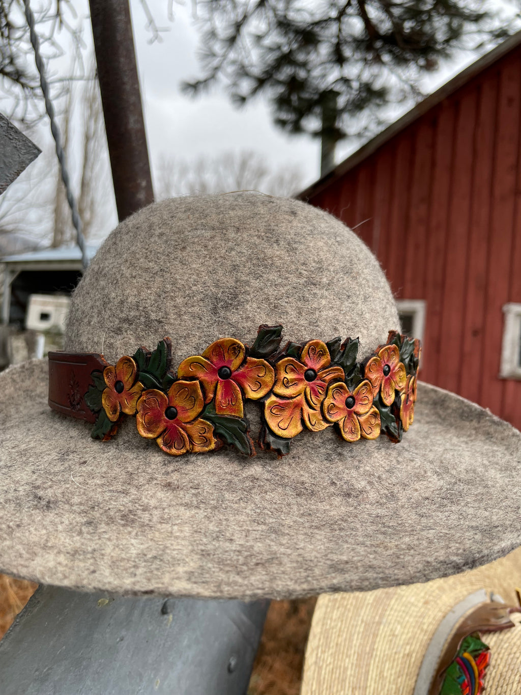 Yellow Pansy hat band￼