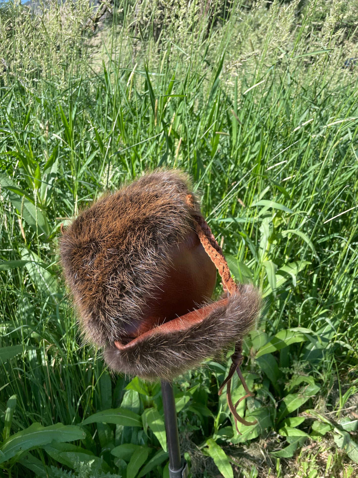 Beaver Trapper Hat- stiff leather￼