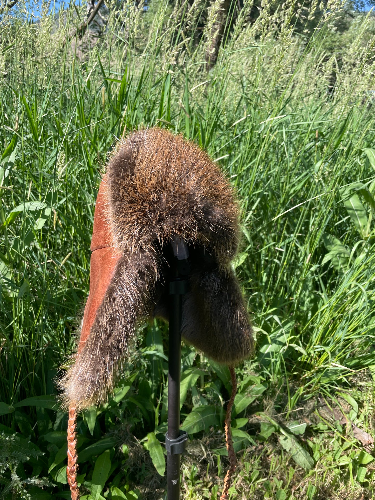 Beaver Trapper Hat- stiff leather￼