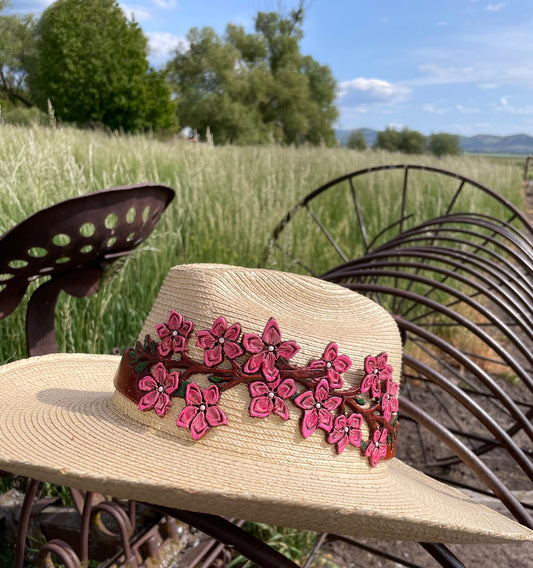 Cherry Blossom Hat Band