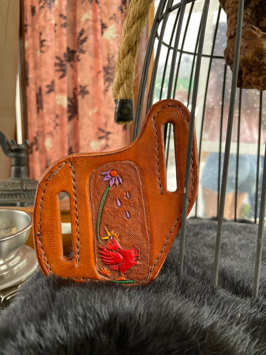 Red Chicken Knife Holster